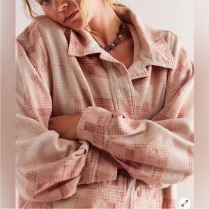 We The Free free people Keep It Cozy Shirt Jacket Size Small NWT